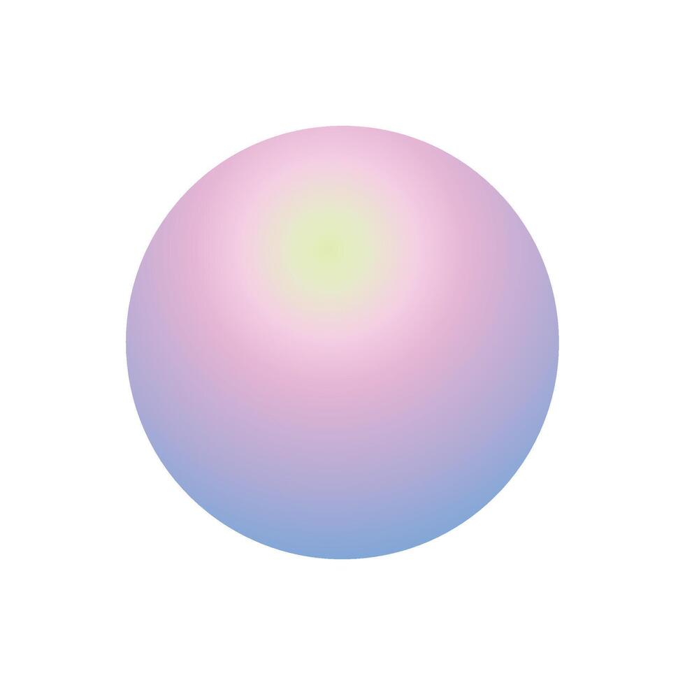Colorful round gradient element on white background vector