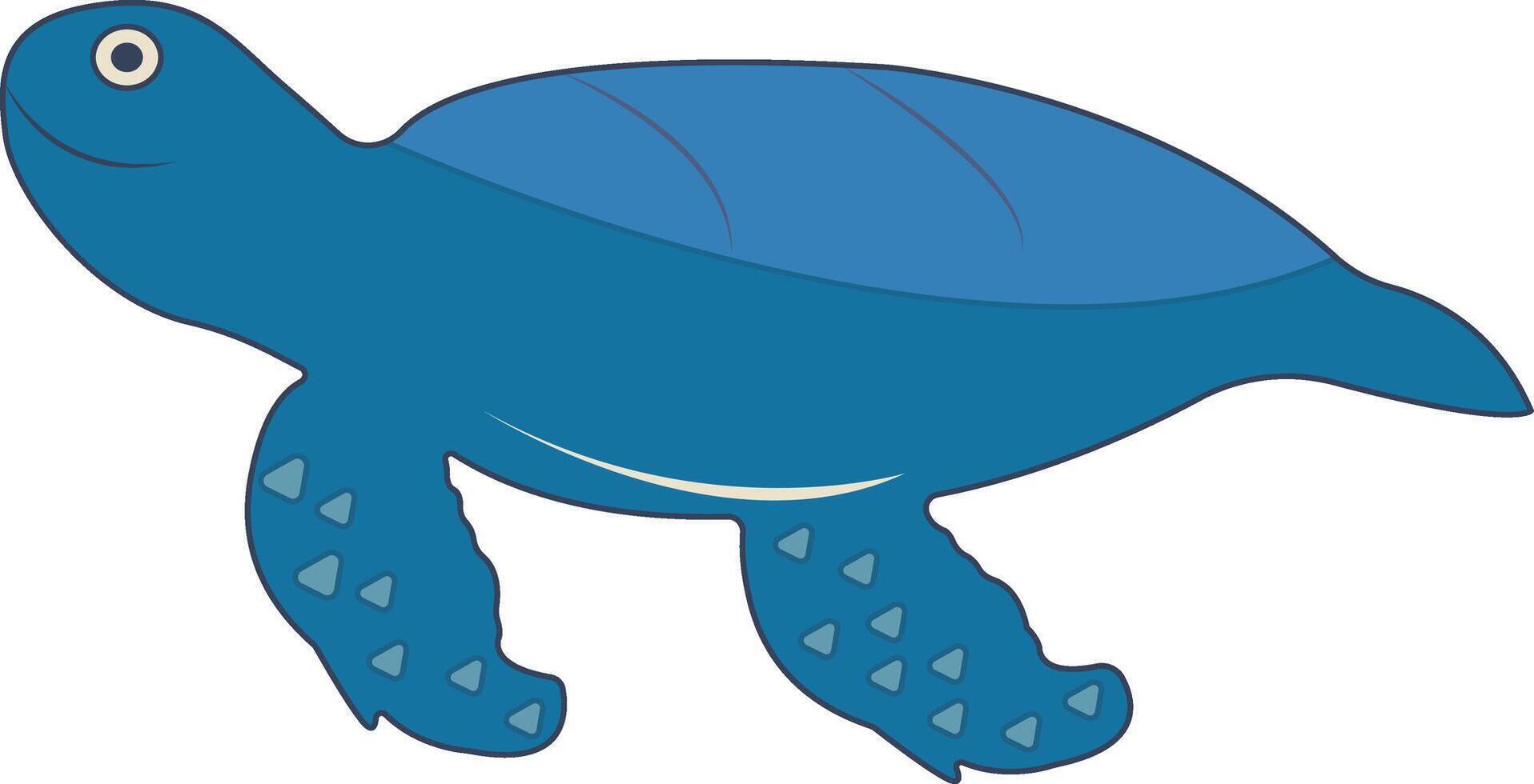 Hand Drawn Sea Life Illustration. Ocean Animals. Isolated Cartoon Design. vector