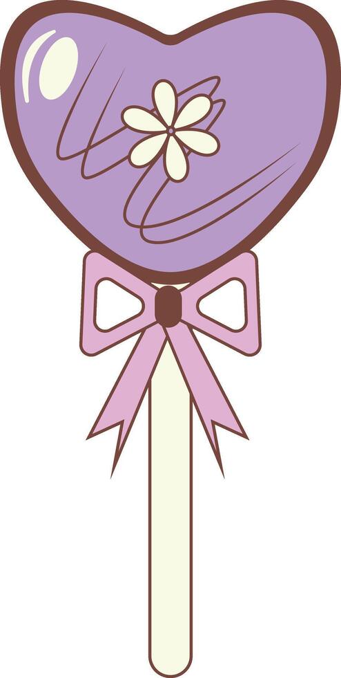 Delicious Sweet Candy with Cartoon Design Style. Cartoon Wrapped Candy on White Background. vector