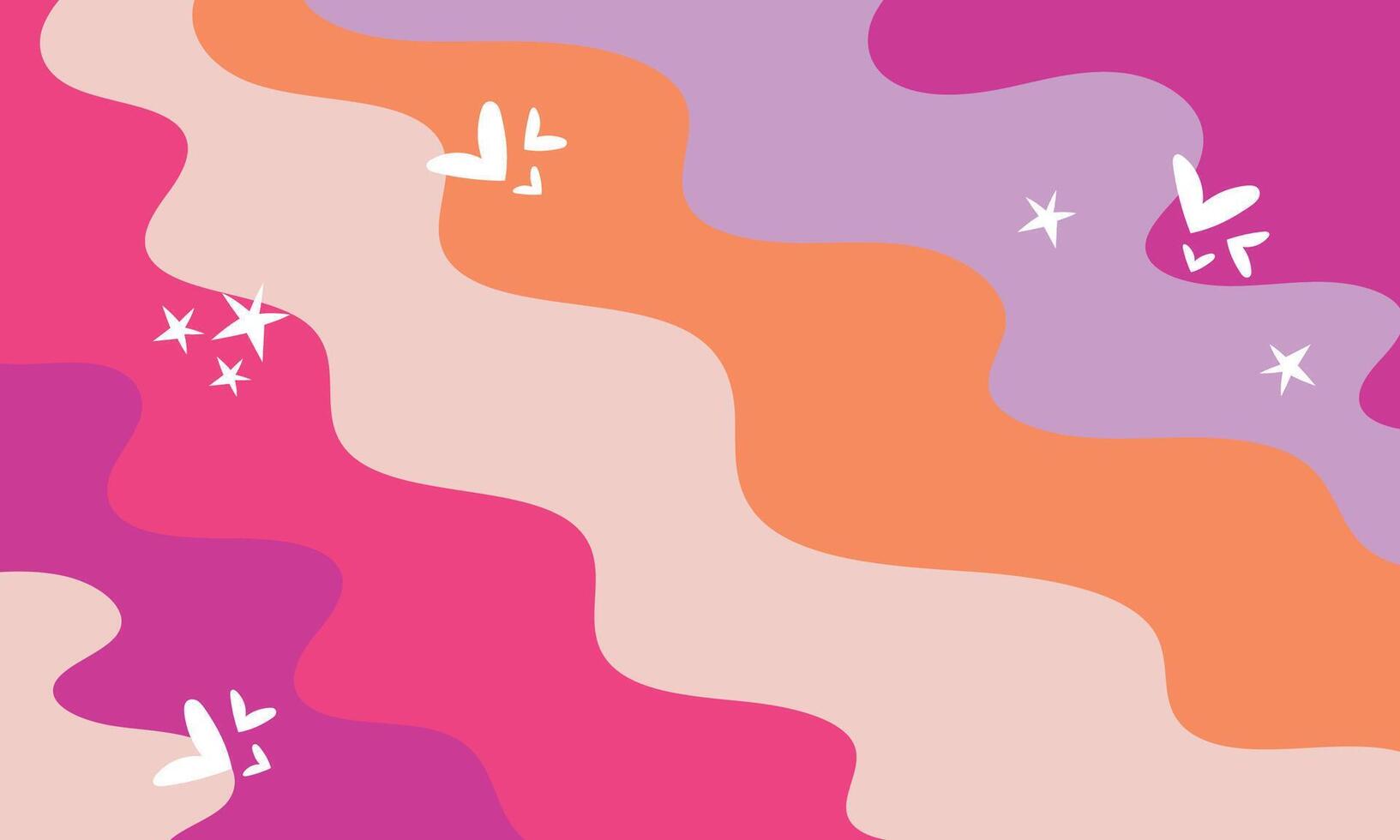 Hand drawn flat design abstract doodle background vector