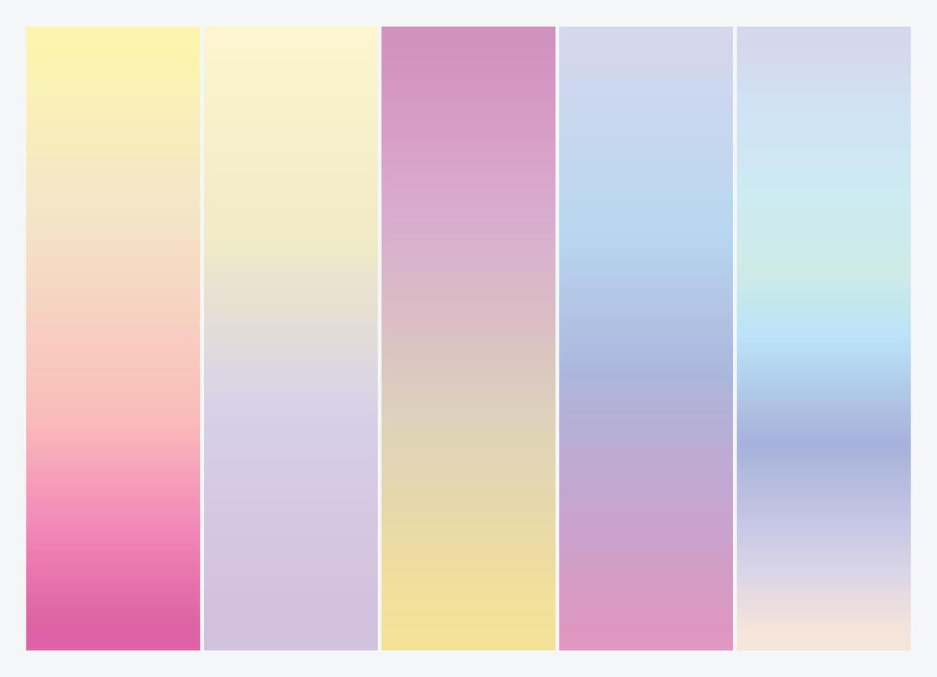 colorful gradient collection vector