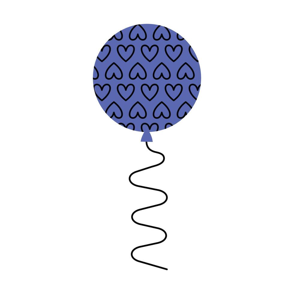 Balloon helium floating isolated on white background vector