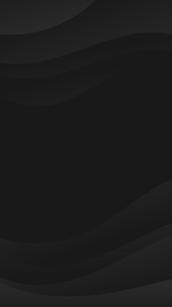 Captivating vertical gradient wave backdrop featuring a smooth black gradient, crafting a striking website or print foundation with a modern, dynamic aesthetic vector