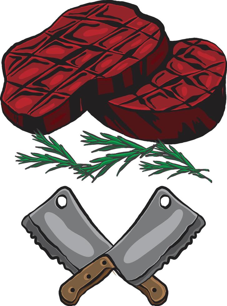 the meat and chopper vector