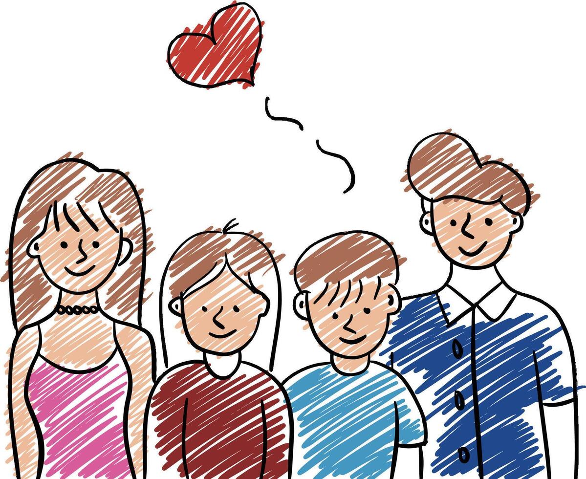 The Happy family vector