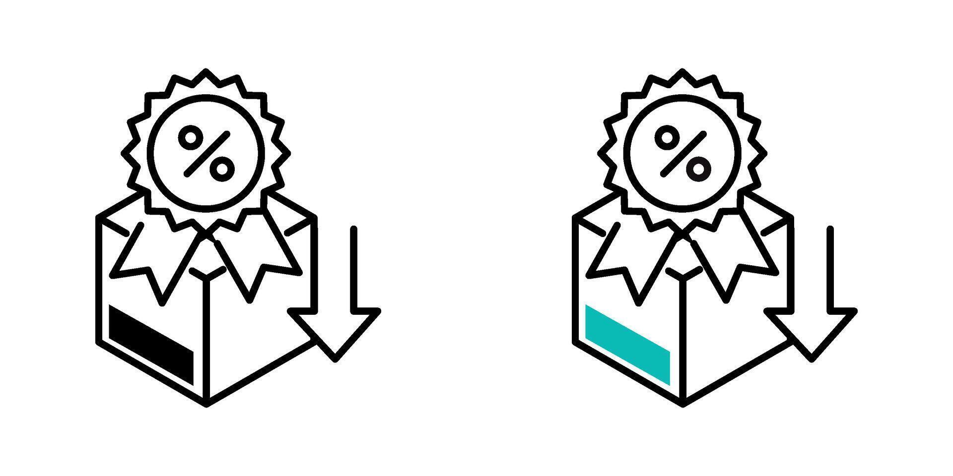 Shopping icon. Online shopping. Black icon. Discount icon. Shopping logo. Silhouette icon. vector