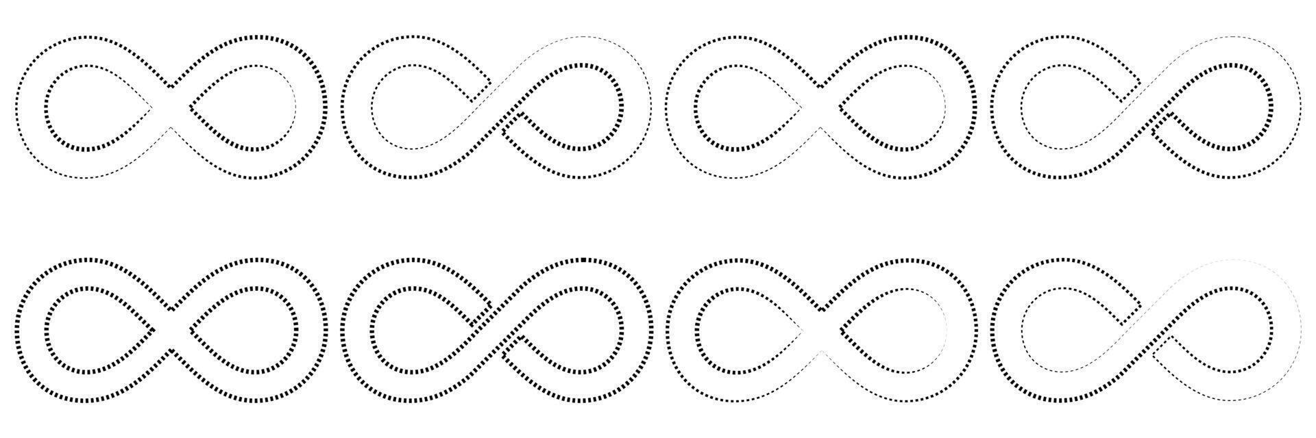 Infinity Symbol, infinity loop or icon, infinity logo infinity sign symbol. vector