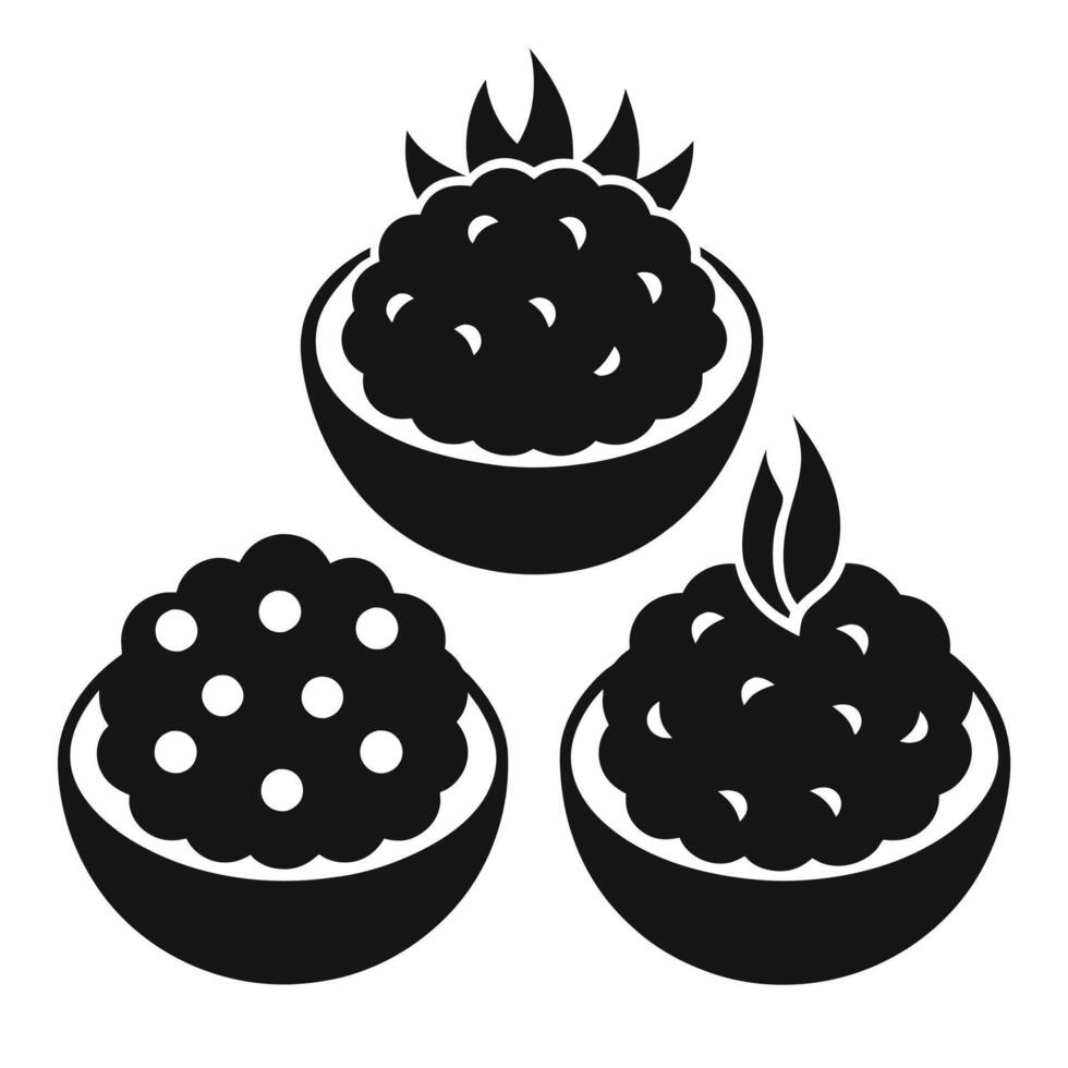 Set of Falafel icon design on white background vector