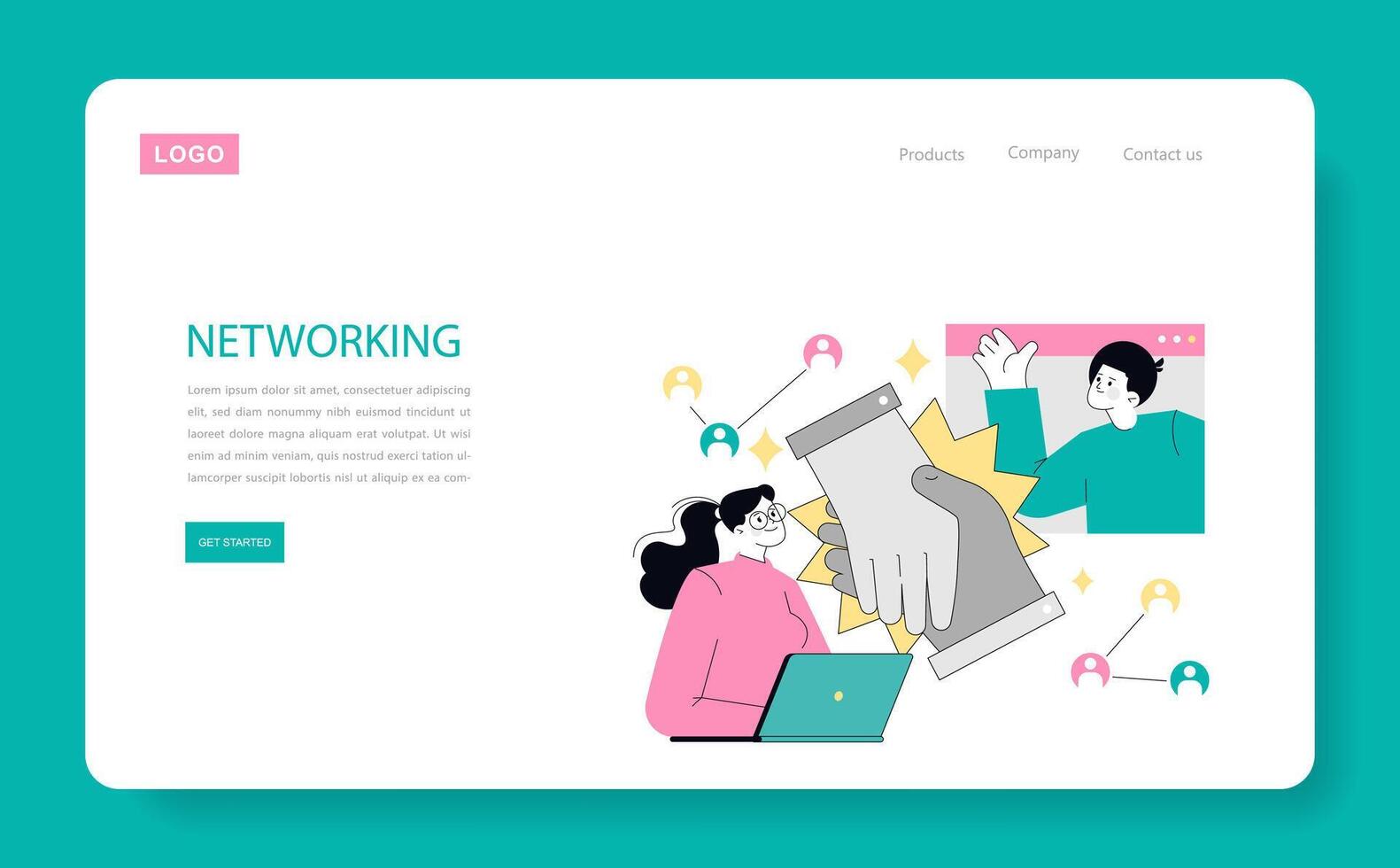 Soft Skills Flat illustration. vector