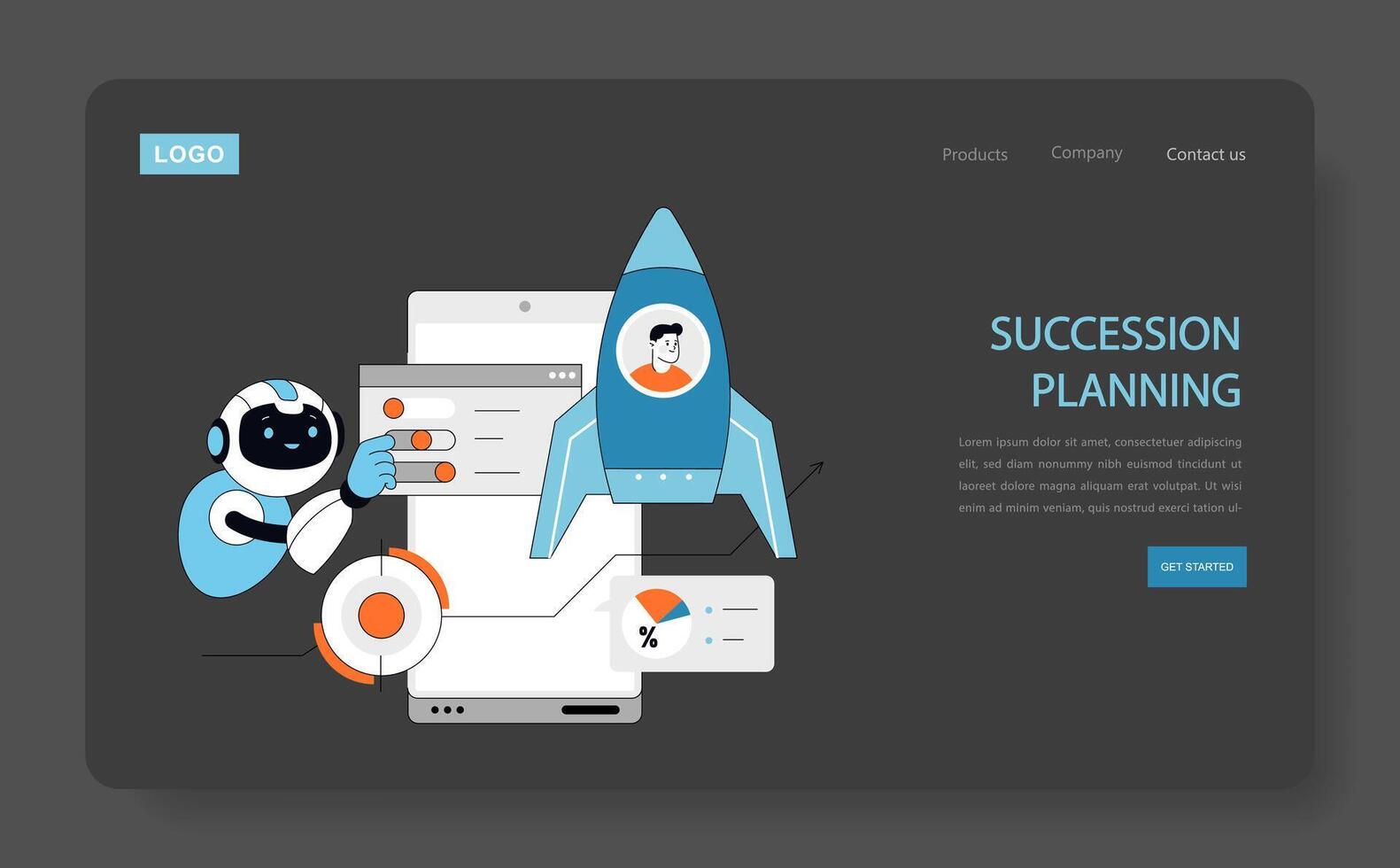 Succession Planning concept illustration vector