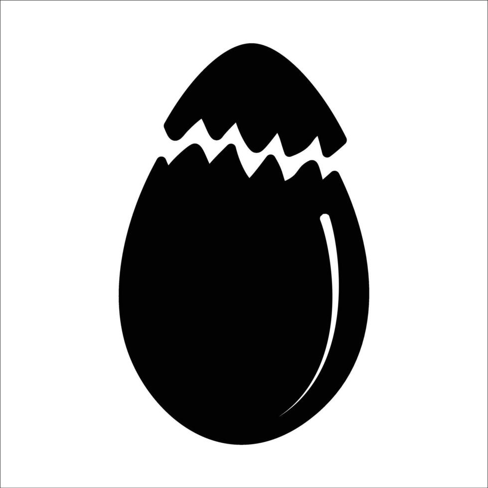 broken egg icon vector