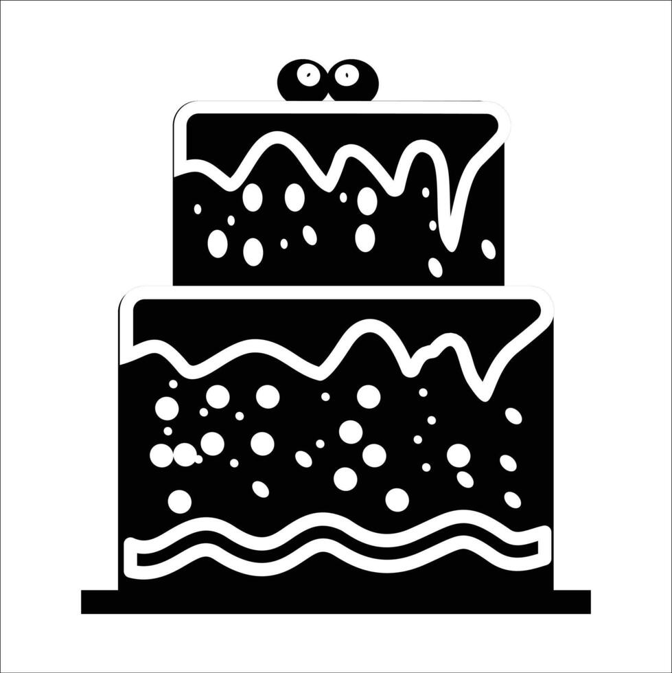 birthday cake design vector