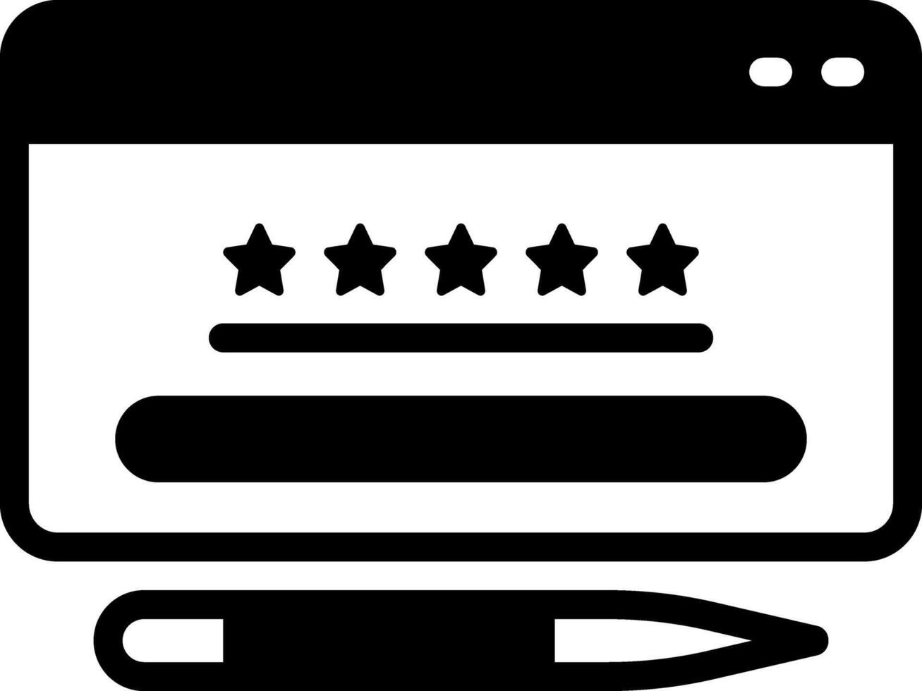 Solid black icon for feedback vector