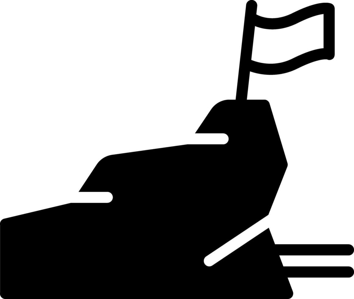 Solid black icon for logistics vector