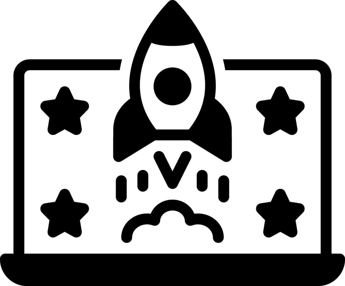 Solid black icon for brand development vector