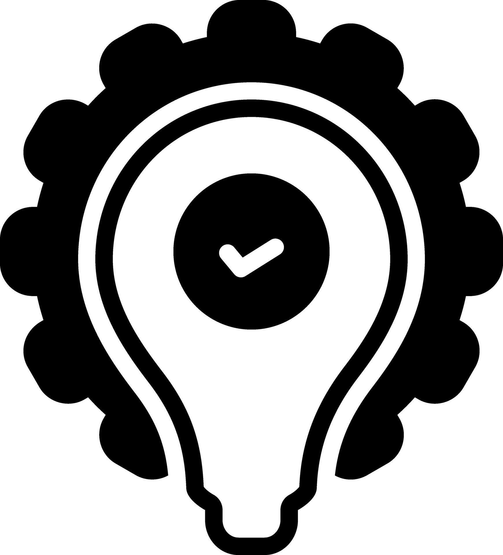 Solid black icon for solution 46121680 Vector Art at Vecteezy
