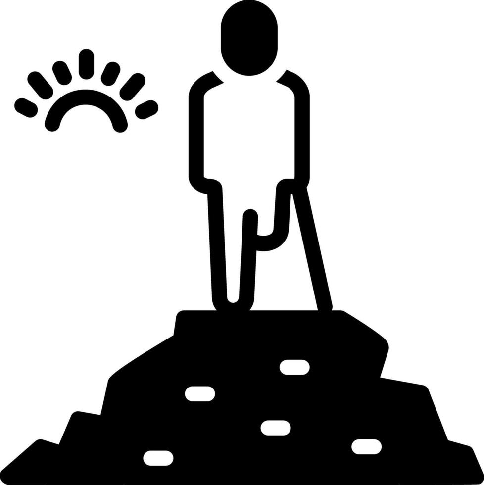 Solid black icon for possible vector