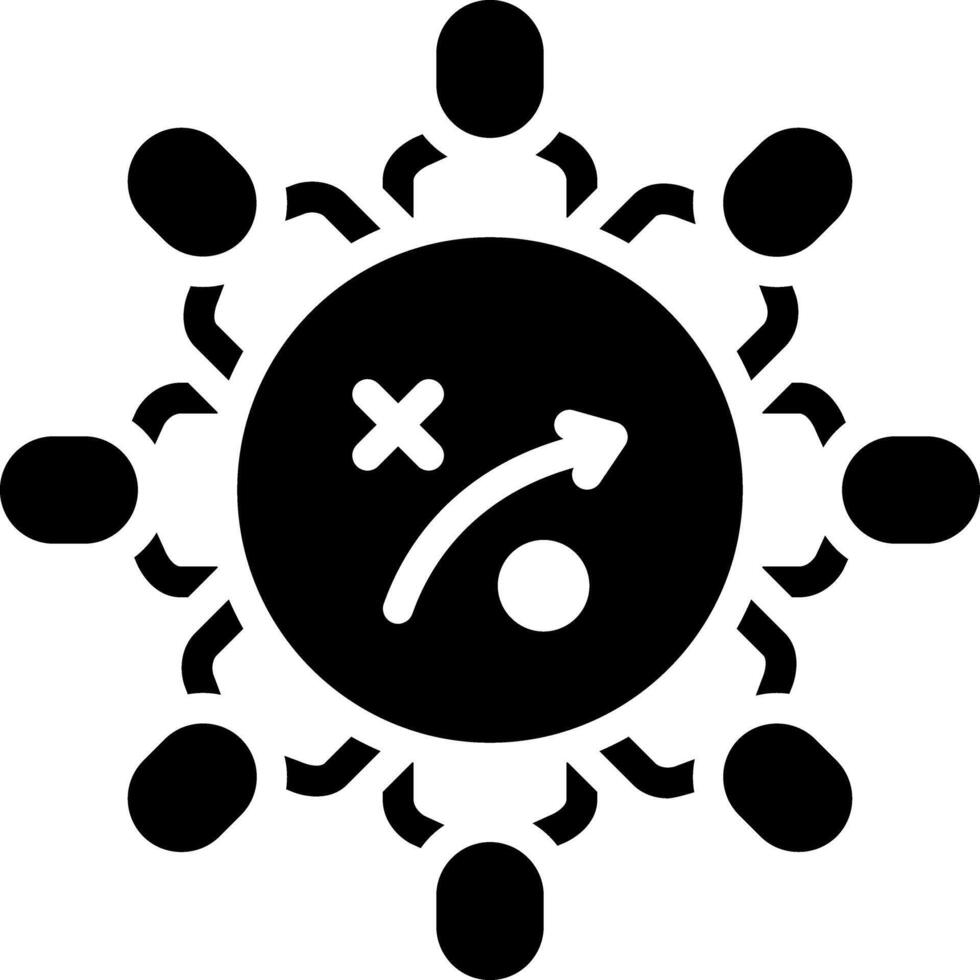 Solid black icon for safety vector