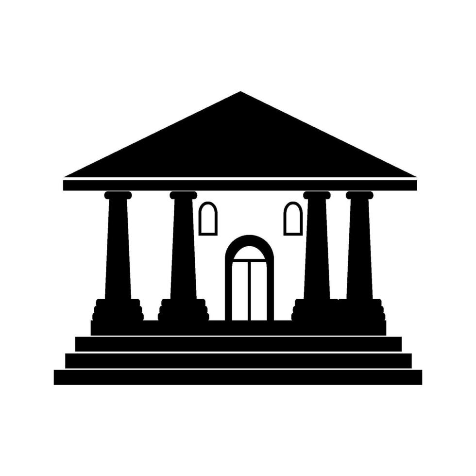 museum building icon illustration vector