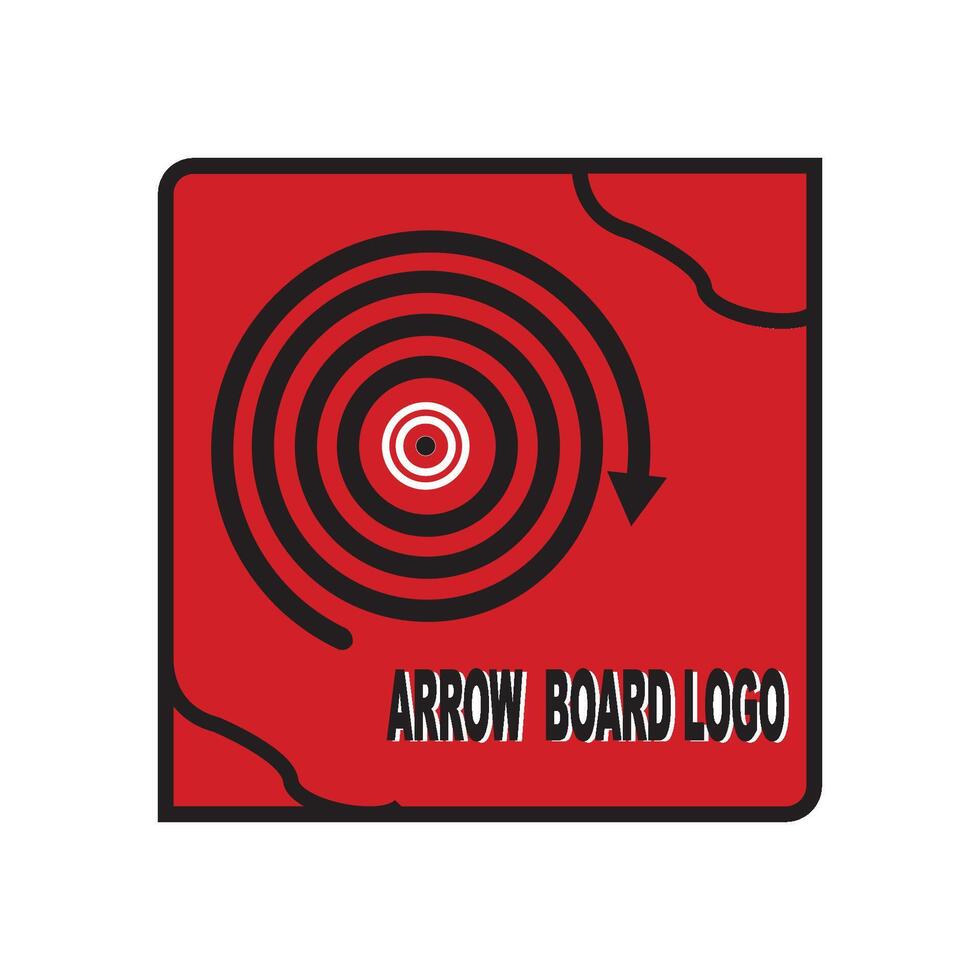 ARROW BOARD ILLUSTRATION ICON vector
