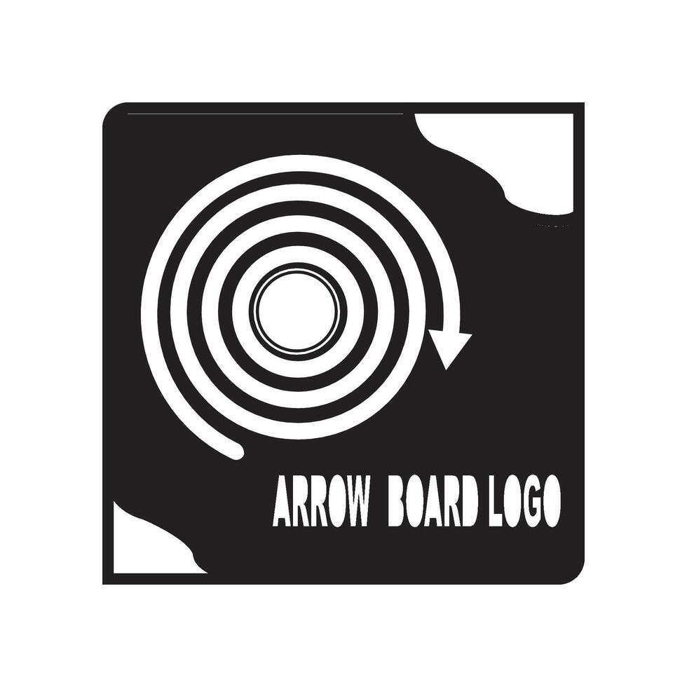 ARROW BOARD ILLUSTRATION ICON vector