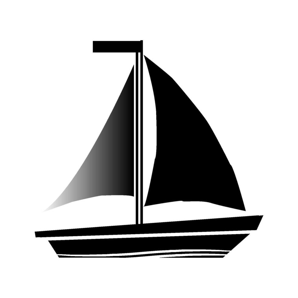 icon boat illustration symbol vector