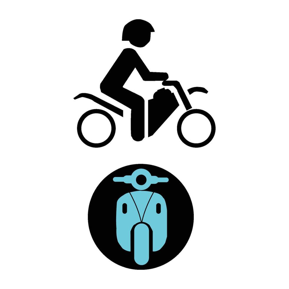 motorbike icon illustration symbol design vector