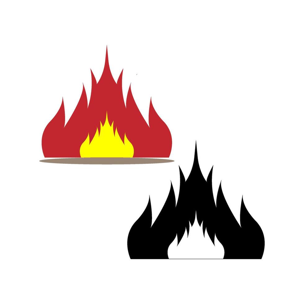 fire icon simple illustration vector