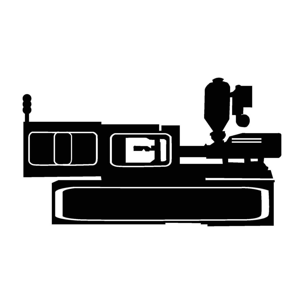 plastic injection molding machine icon illustration symbol design vector