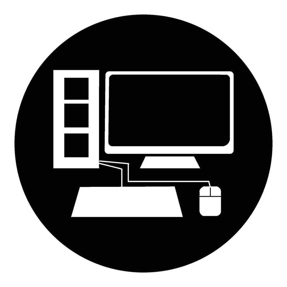 computer icon pc illustration symbol design vector