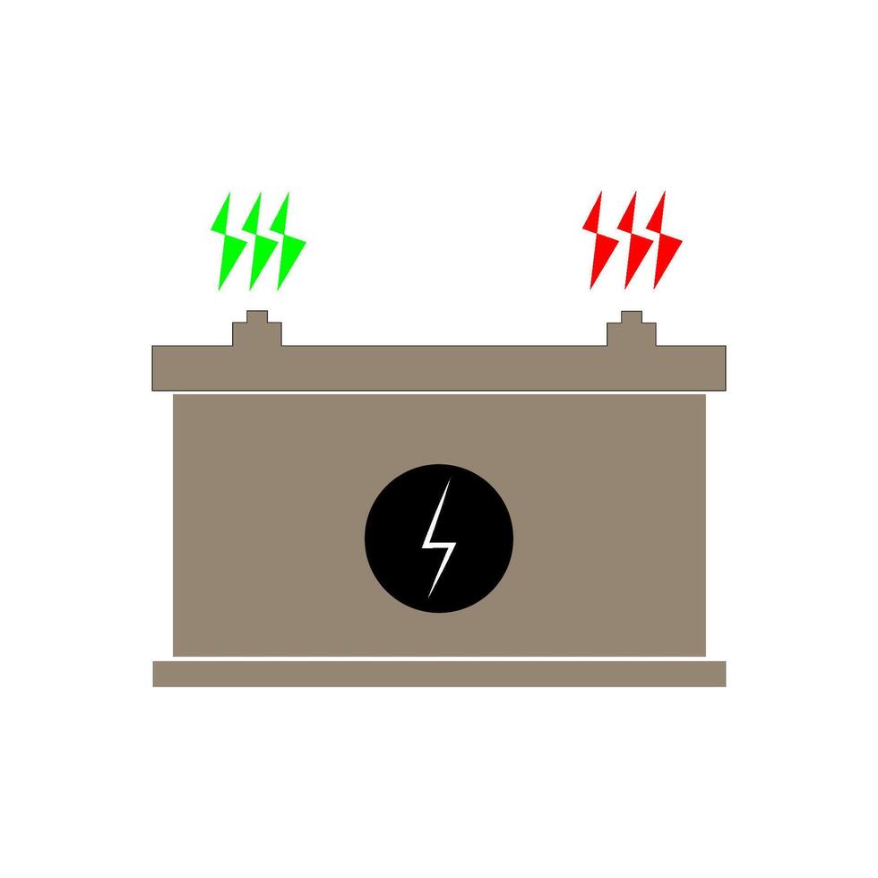 vectors icons illustration car battery