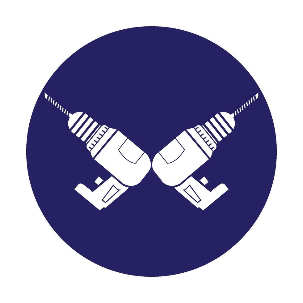 drilling machine icon illustration symbol design vector