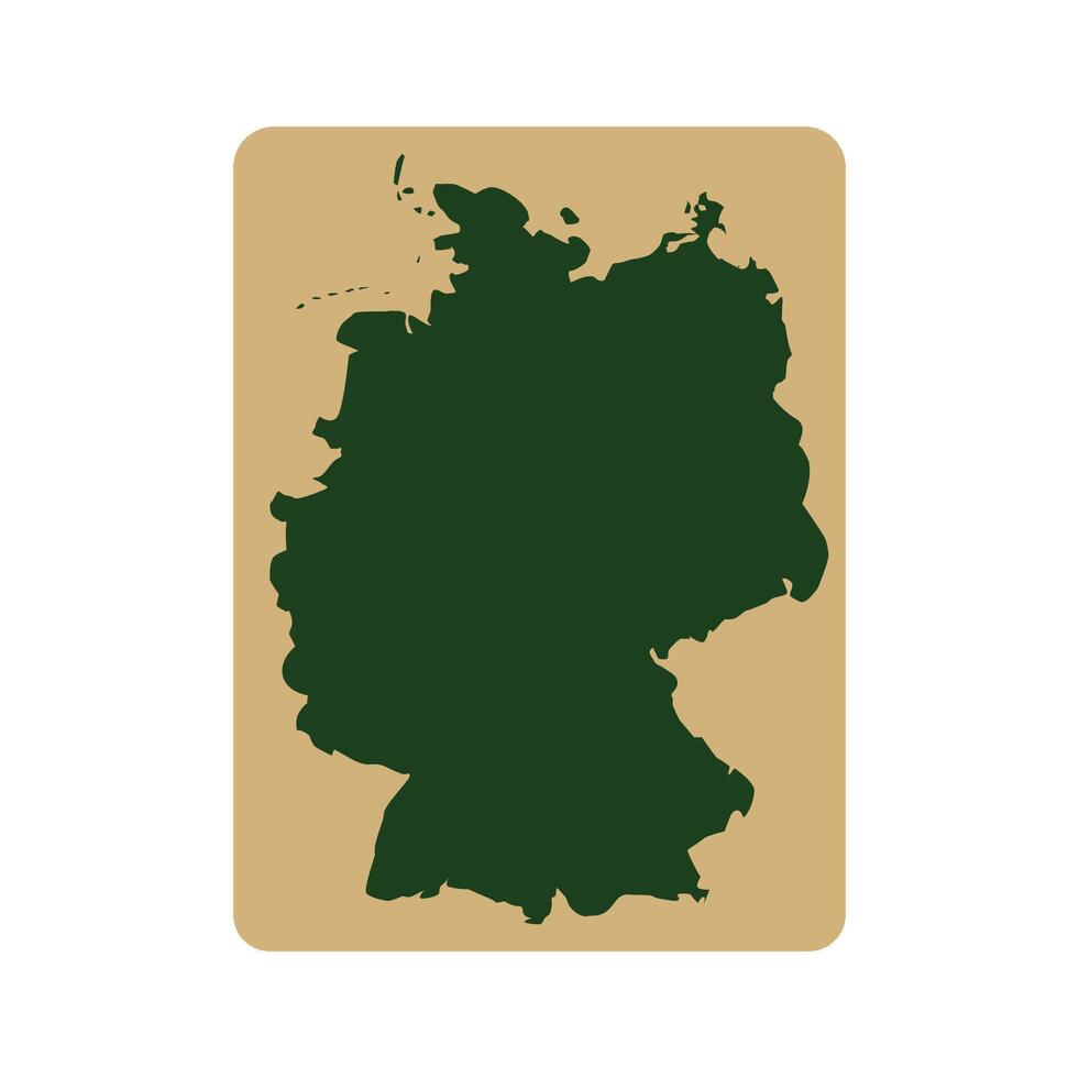 germany map icon illustration symbol design vector