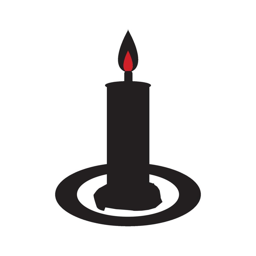 illustration symbol icon candle vector