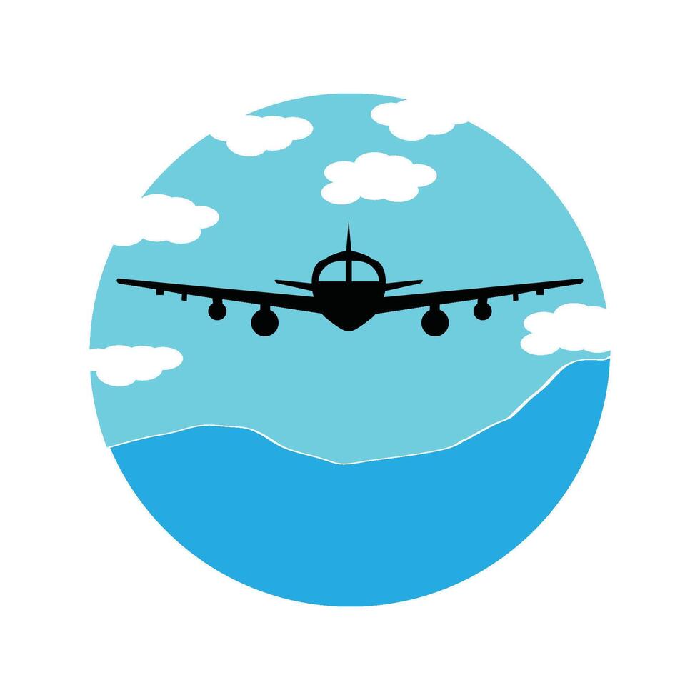 airplane icon illustration symbol design vector