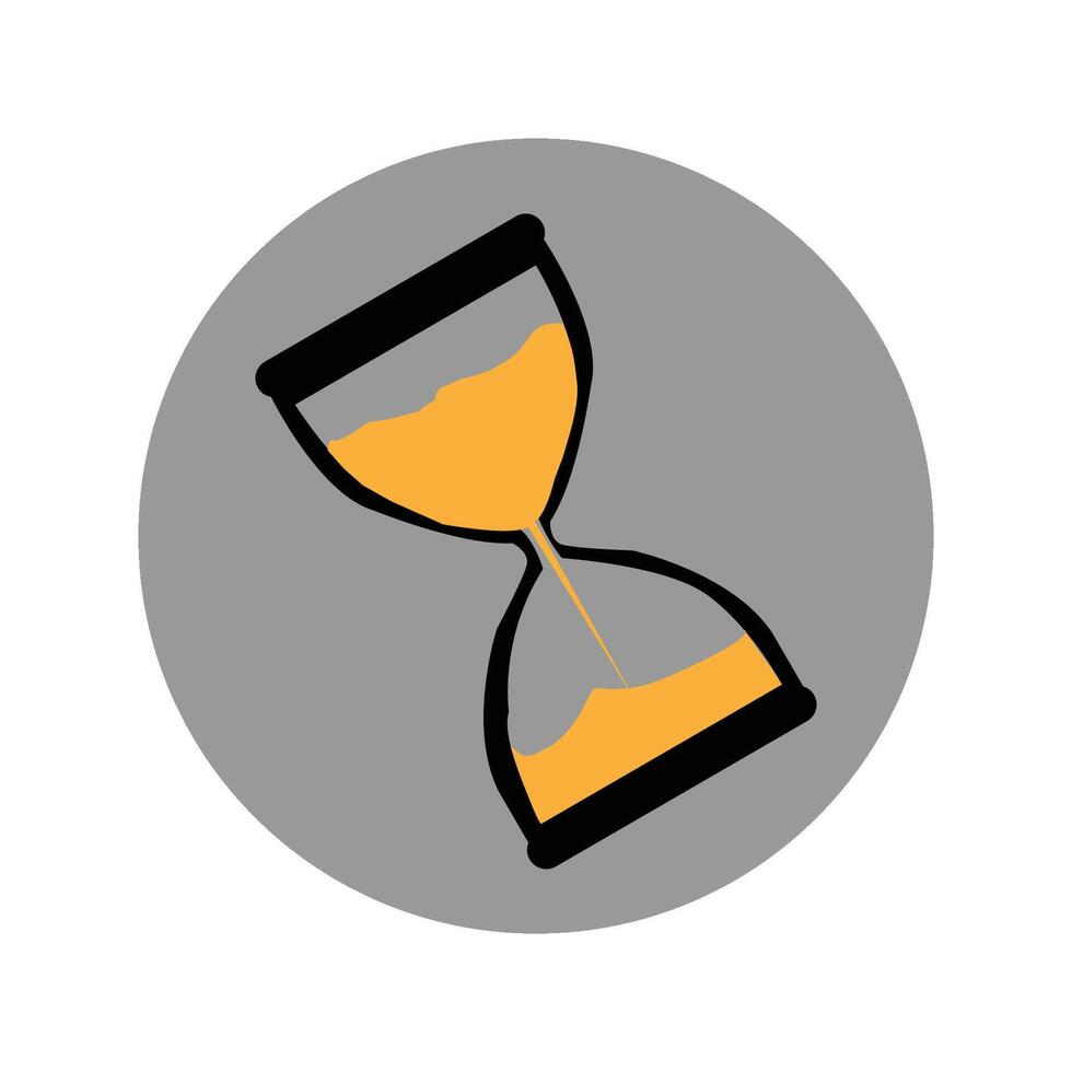 hourglass icon illustration symbol design vector