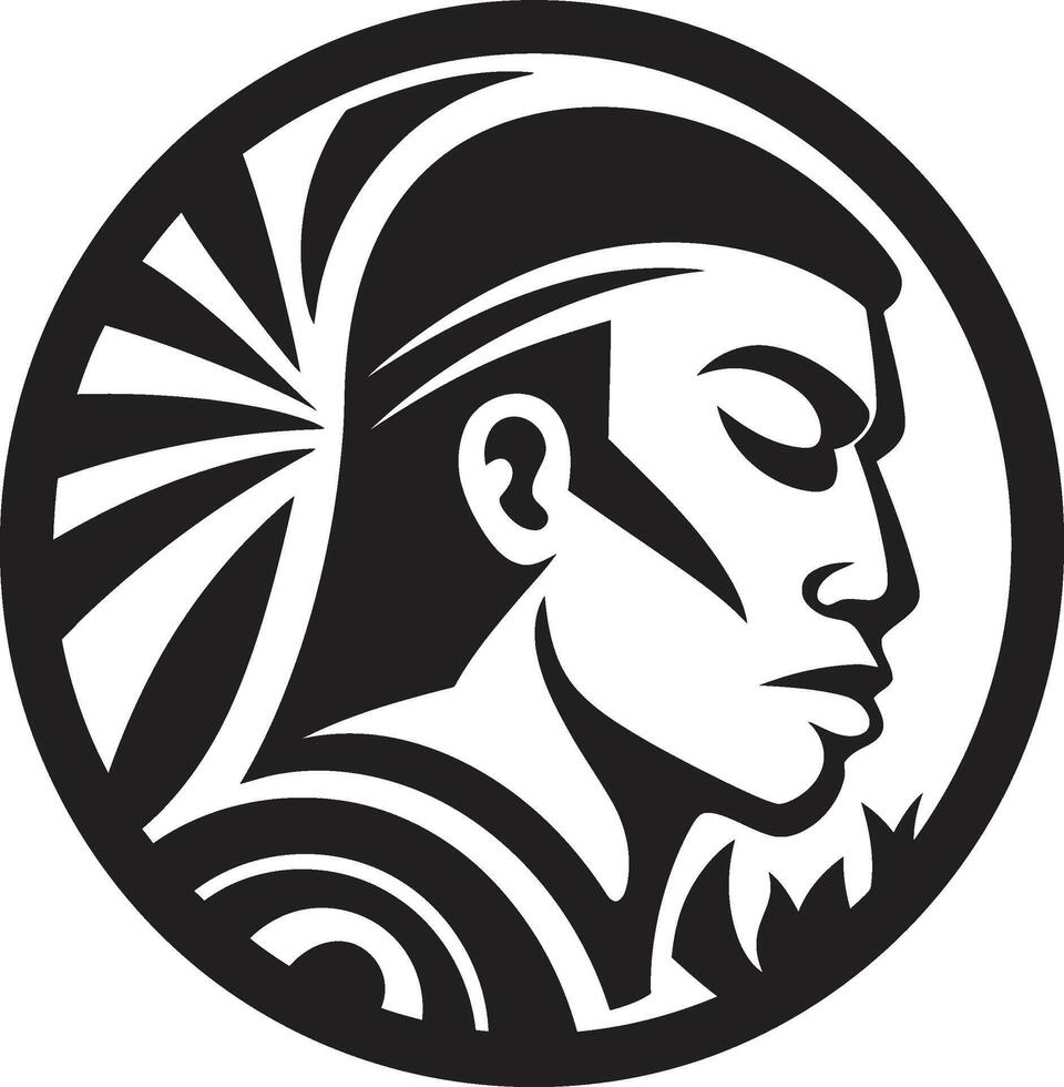 Island Charm Tribal Woman in Black Polynesian Pride Hawaiian Woman Symbol vector