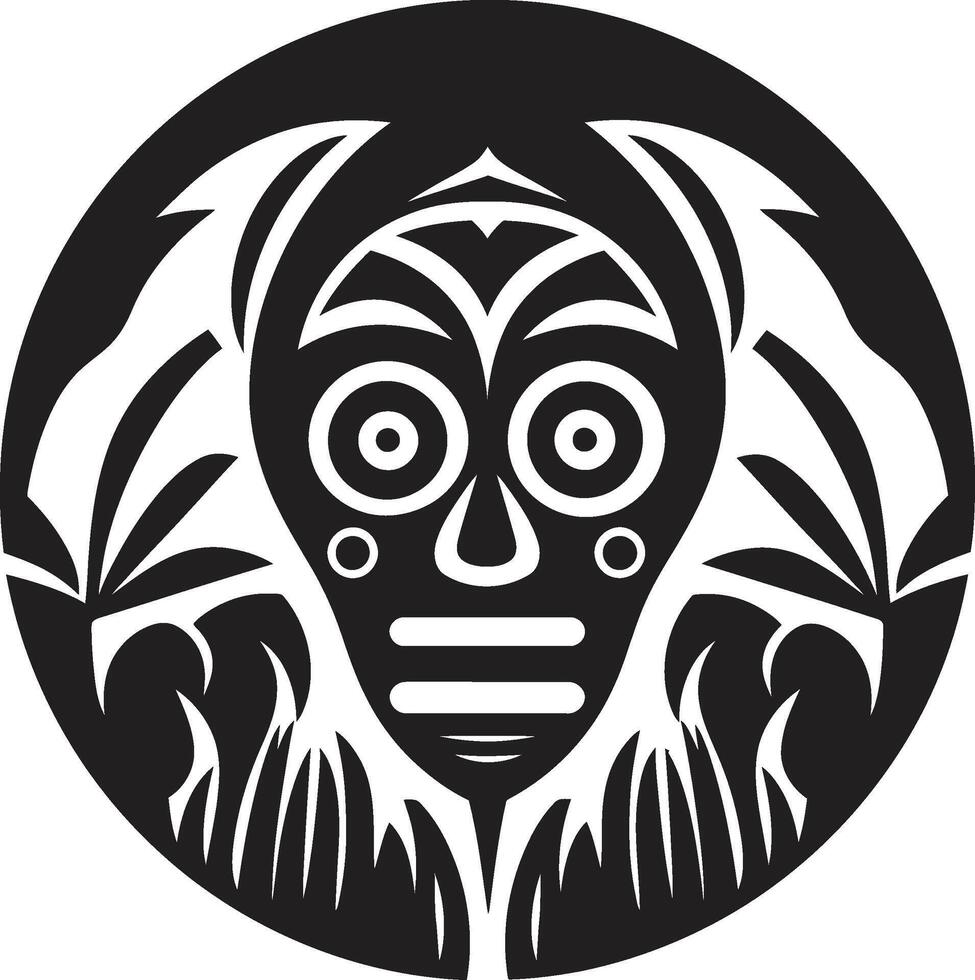 Tribal Essence Tribal Woman Symbol Tiki Treasures Hawaiian Woman Graphic Element vector