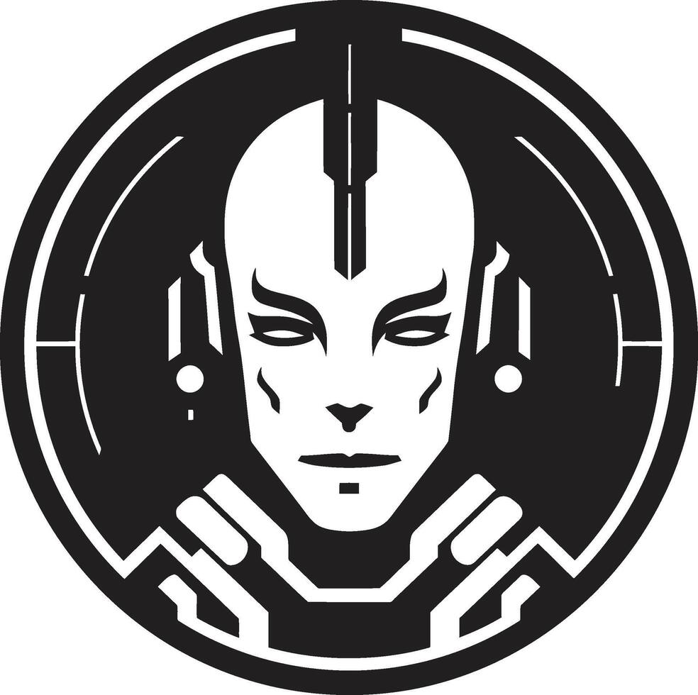 Techno Titan Robot Electronic Enigma Futuristic Cyberrobot vector