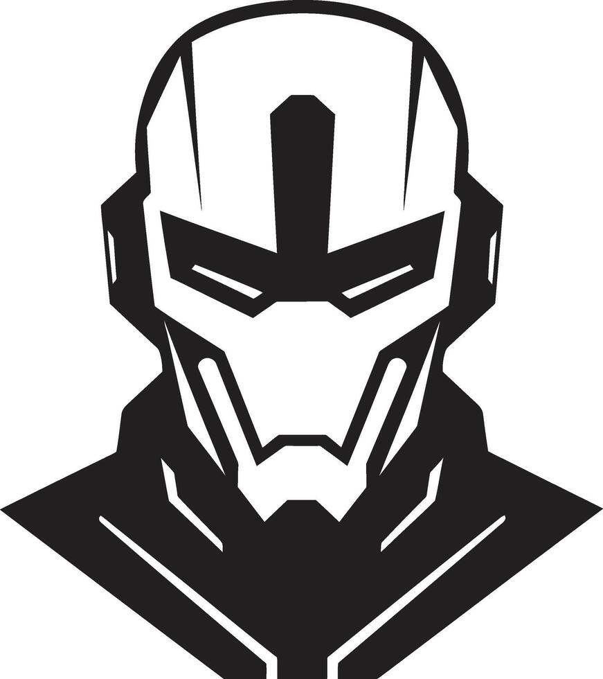 Cybernetic Visionary Futuristic Face Circuitry Conductor Cybernetic Head vector