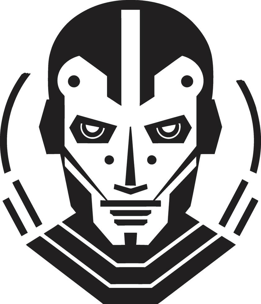 Circuitry Conductor Cybernetic Electronic Avatar Futuristic Robot vector
