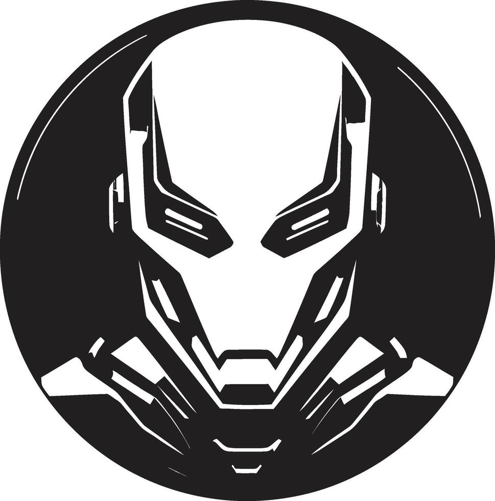 Cybernetic Crusader Futuristic Robot Face Robotic Revelation Cyberrobot vector
