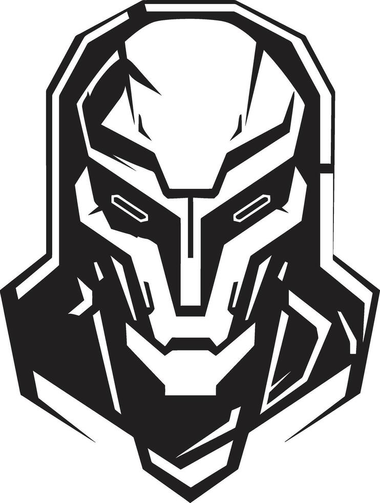 Electronic Enigma Robot Face Robotic Rhapsody Futuristic Cyberrobot Head vector