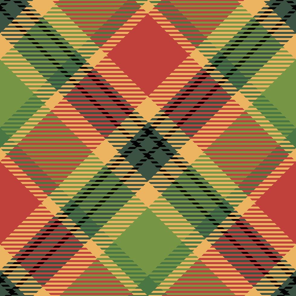 Scottish Tartan Seamless Pattern. Classic Plaid Tartan Seamless Tartan Illustration Set for Scarf, Blanket, Other Modern Spring Summer Autumn Winter Holiday Fabric Print. vector