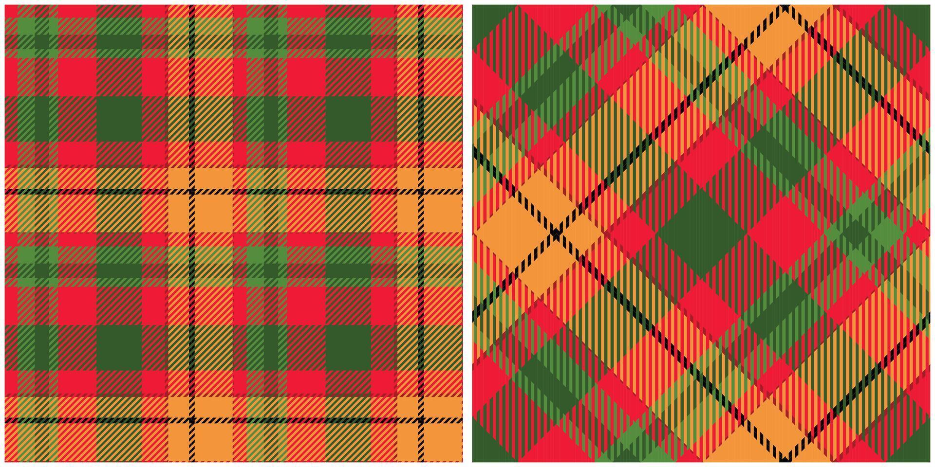 Tartan Seamless Pattern. Scottish Plaid, Seamless Tartan Illustration Set for Scarf, Blanket, Other Modern Spring Summer Autumn Winter Holiday Fabric Print. vector