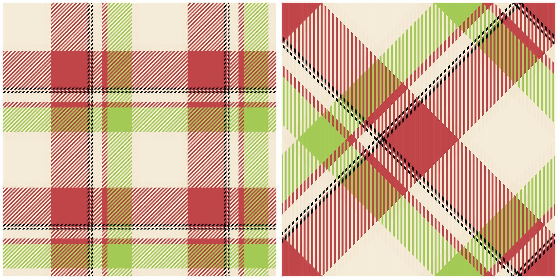 Plaid Pattern Seamless. Checker Pattern Seamless Tartan Illustration Set for Scarf, Blanket, Other Modern Spring Summer Autumn Winter Holiday Fabric Print. vector