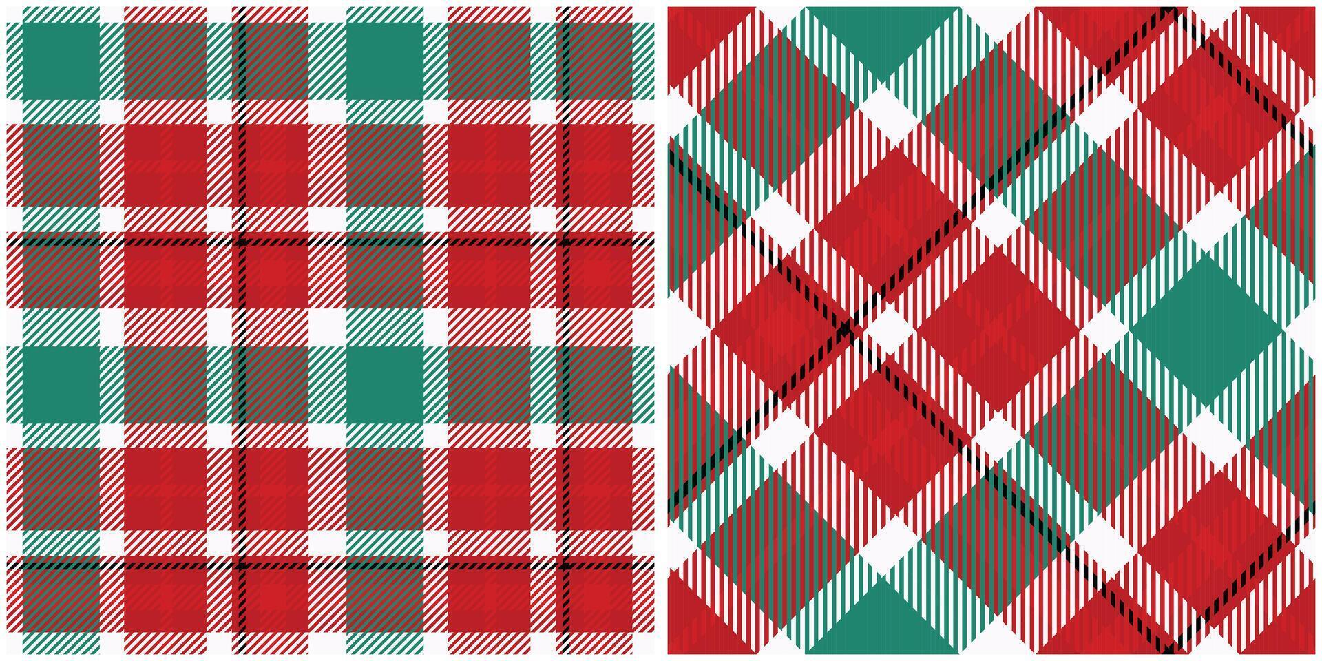Plaid Patterns Seamless. Scottish Plaid, Seamless Tartan Illustration Set for Scarf, Blanket, Other Modern Spring Summer Autumn Winter Holiday Fabric Print. vector