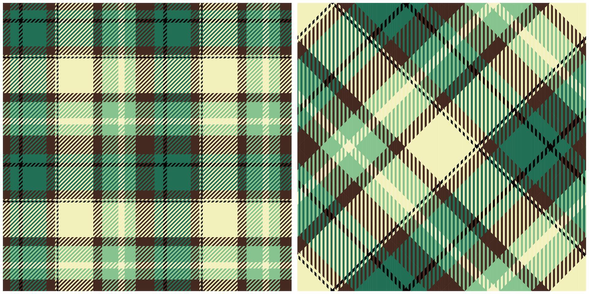 Plaid Patterns Seamless. Checker Pattern Seamless Tartan Illustration Set for Scarf, Blanket, Other Modern Spring Summer Autumn Winter Holiday Fabric Print. vector