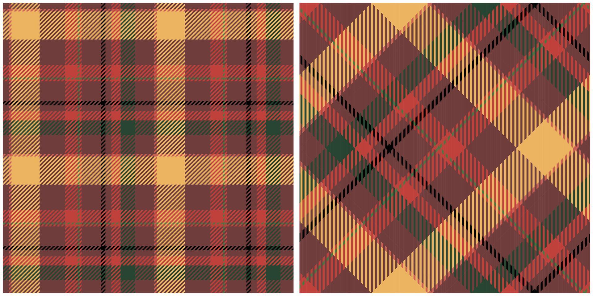 Scottish Tartan Seamless Pattern. Checker Pattern Seamless Tartan Illustration Set for Scarf, Blanket, Other Modern Spring Summer Autumn Winter Holiday Fabric Print. vector