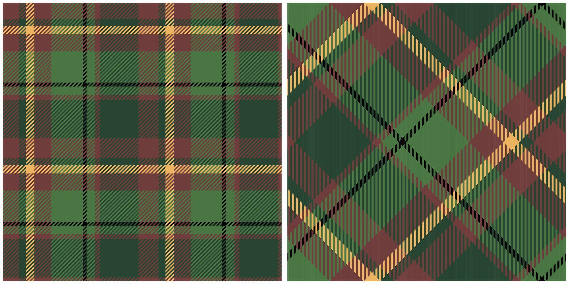 Scottish Tartan Seamless Pattern. Checkerboard Pattern Seamless Tartan Illustration Set for Scarf, Blanket, Other Modern Spring Summer Autumn Winter Holiday Fabric Print. vector